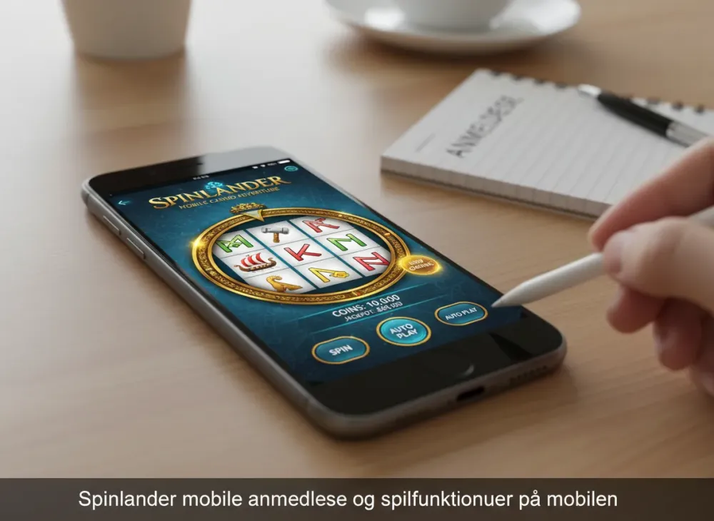 Spinlander mobile casino - anmeldelse og funktioner